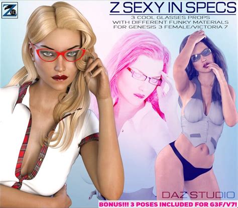 Z Sexy In Specs Genesis 3 Female Victoria 7 Render State