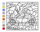 Number Coloring Printables Printable Cars Printablee Race Via Train sketch template
