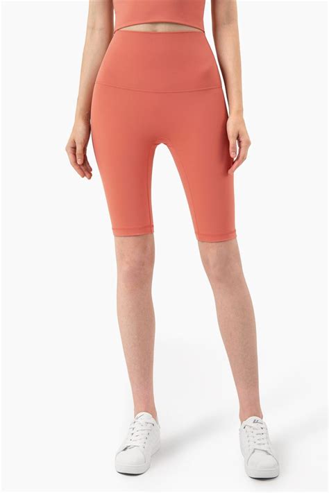 Buy Tight Shorts Nude Yoga Pants High Waist Tight Peach Hip Fitness