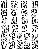 Graffiti Letters Coloring Pages Alphabet Font Fonts Styles Lettering Airbrush Creator Crazy Printable Street Letter Gangster Writing Designs Words Color sketch template