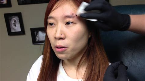 horizontal eyebrow piercing experience youtube