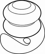 Coloring Yoyo sketch template