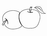 Manzanas Dibujos Colorear Colorare Mele Acolore Frutas Disegni sketch template