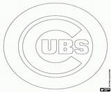 Cubs Chicago Coloring Pages Mlb Logos Drawing Logo Emblem Printable Getdrawings Boston sketch template