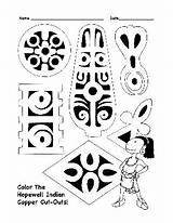 Coloring Builders Mound Pages Indians Native sketch template