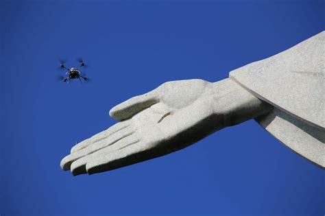 drone created   high res  model  christ  redeemer  rio  drone girl