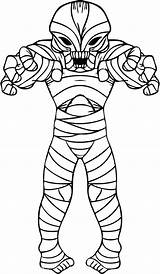 Coloring Mummy Pages Halloween Color Getcolorings Printable sketch template