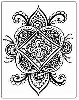 Coloring Pages Damask Getdrawings sketch template