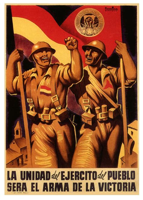 vintage spanish civil war poster international brigade classic canvas