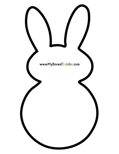 bunny template  bored toddler