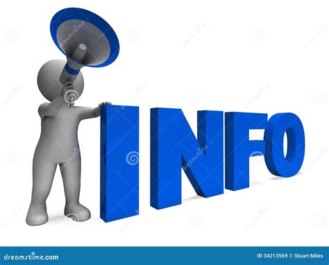 de informatieaankondiging toont de informatie informeert stock illustratie illustration