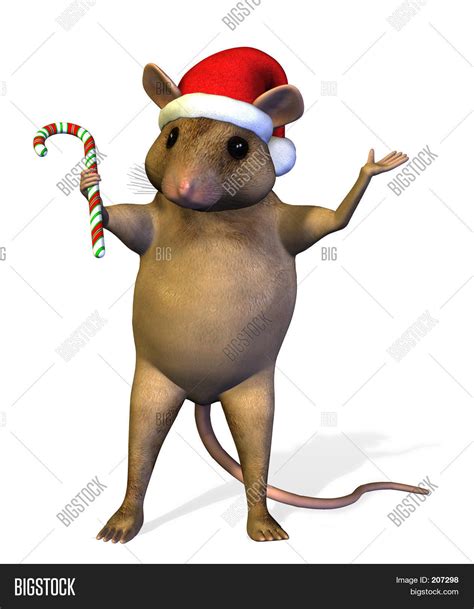 christmas mouse image photo  trial bigstock