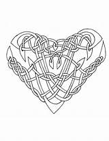 Coloring Celtic Pages Knot Heart Coloriage Knotwork Cross Imprimer Drawing Adult Adults Coeur Rope Adulte Getcolorings Pour Getdrawings Mandala Deviantart sketch template