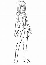 Tomboy Girl Sketch Anime Drawings Cool Deviantart Fashion Manga Girly Yuki Login sketch template