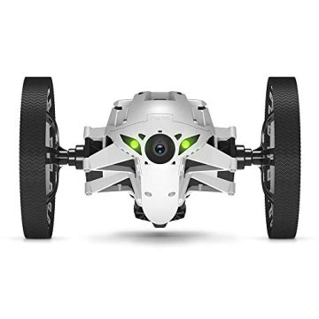 parrot jumping sumo minidrone wifi wide angled kamera weiss roboter fuer haus und garten