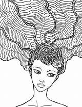 Coloring Crazy Pages Hair Adult Drawing Printable Colouring Sheets Getcolorings Print Nerdymamma Getdrawings Body Wavy sketch template