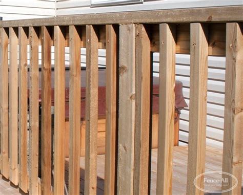 basic wood railing products fence  ottawa  wood railing