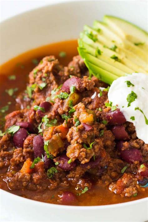 ground beef chili  carne  beans recipes