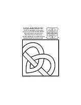 Collaborative Symmetry Radial Activity Coloring Pages sketch template