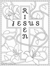Risen Coloring Jesus Pages Easter Printable Resurrection Colouring Sheets Cross Adult Book Favecrafts Craft Choose Board sketch template