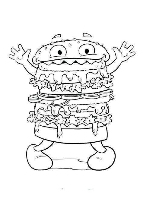 monster coloring pages  printable monster coloring pages  cute