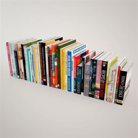 fully textured book models  behance