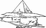 Pyramid Coloring Pages Printable Color sketch template