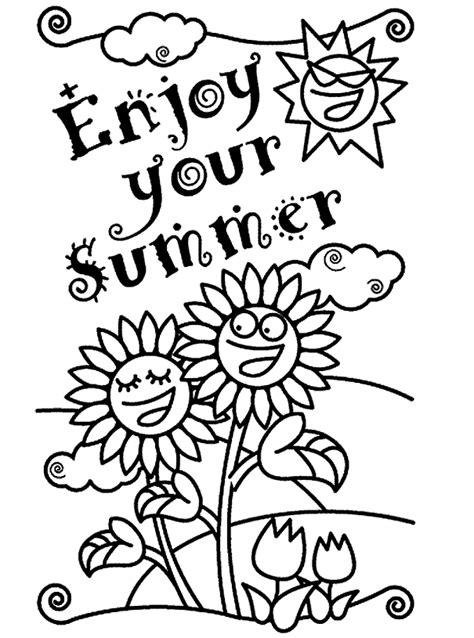 summer season coloring pages  evelyn  printables