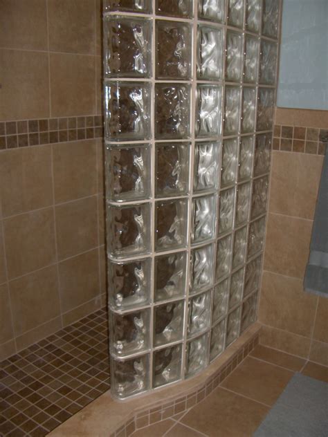 Glass Block Shower Wall Sizes Shapes Design Cleveland