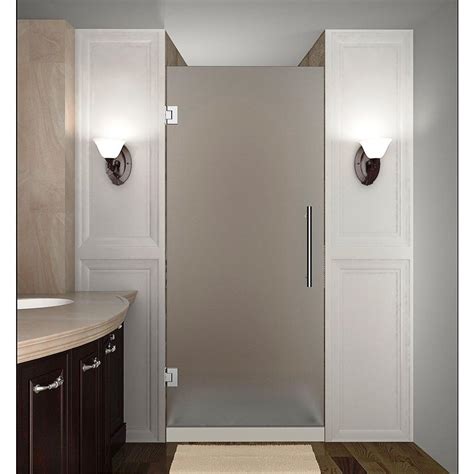 aston cascadia 28 in x 72 in completely frameless hinged shower door