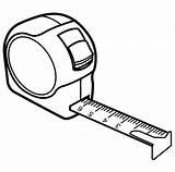 Tape Coloring Measuring Tools Measure sketch template