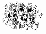 Choir Clipart Clip Singing Church Clipartix Personal Projects Designs Use These sketch template
