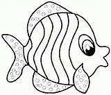 Coloring Fish Pages Sea Pdf Print sketch template