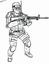 Duty Soldado Colouring Soldados Desenho Alexa Soldaat Coloringhome Wwe sketch template