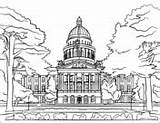 Capitol Texas sketch template