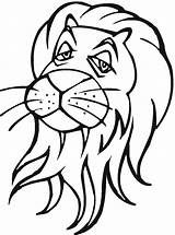 Lion Coloring Lions Pages Head Super Color Tiger Clipartbest Template Clipart Printable Simple Supercoloring Kids Drawing Animals sketch template