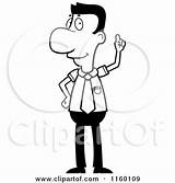 Idea Clipart Businessman Finger Holding Cartoon Cory Thoman Outlined Coloring Vector 2021 sketch template