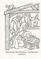 Christmas Lds Coloring Pages Nursery Color Nativity Clipart Lesson Jesus Primary Kids Sunday School Birth Children Baby Clip Sheets Cliparts sketch template