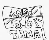 Tamales Dibujos Tradiciones Hanal Tamal Pixan Coloring Anahí Publicado sketch template