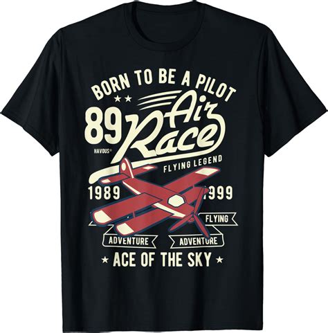 amazoncom air race flying legend vintage retro biplane aircraft pilot  shirt clothing