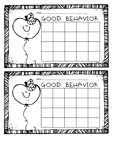 printable behavior charts sticker chart behavior sticker chart