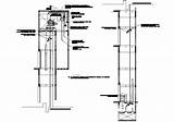 Lift Elevator Detail Dwg Sectional  Detailing Drawing Cadbull Description Plan Floor Choose Board sketch template