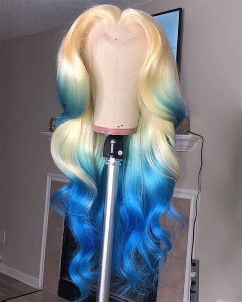 tag    wear  blue hair follo wig hairstyles  human hair wigs