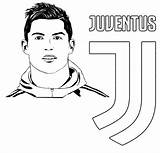 Ronaldo Juventus Cristiano Coloriage Cr7 Colorare Uefa Disegno Malvorlagen Ligue Messi sketch template