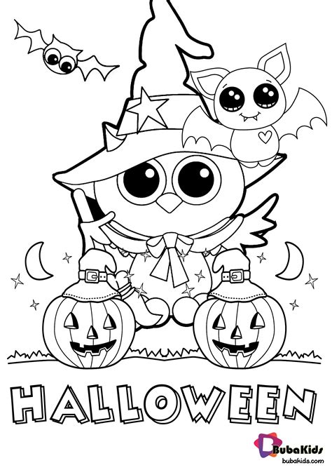 halloween coloring pages printable  bubakidscom
