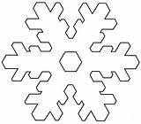 Snowflakes Cutout sketch template