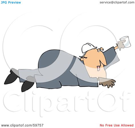 Royalty Free Rf Clipart Illustration Of A Thirsty Male