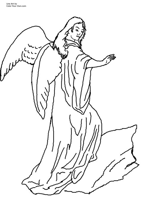 coloring pages  angel gabriel