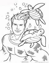 Coloring Pages Aquaman Library Clip sketch template