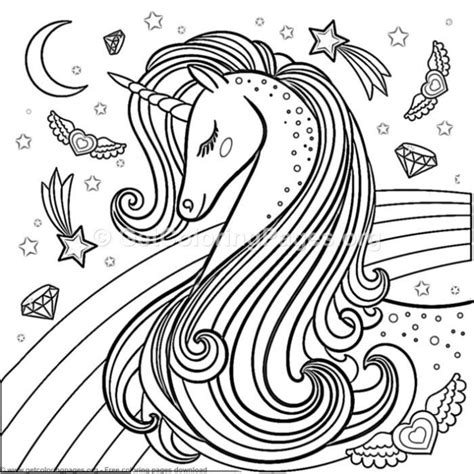 cool unicorn coloring pages